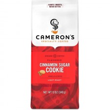 Cameron's Coffee 볶은 분쇄 커피백, 맛, 계피 설탕 쿠키, 12온스 : 맛이 나는 커피 : 식료품 및 미식가 식품