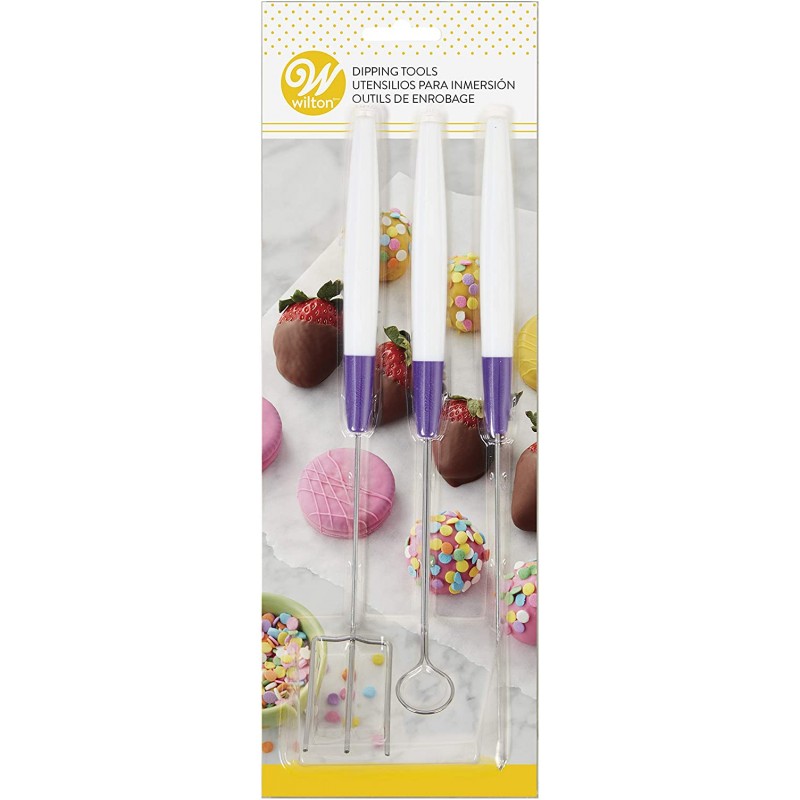 Wilton Candy Melts Candy Dipping Tool Set, 3-Piece : Home & Kitchen