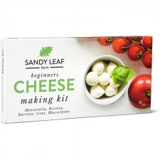 Sandy Leaf Farm 치즈 만들기 키트 및 용품 - 채식주의자를 위한 홈메이드, DIY 리코타, 부라타, 염소, 마스카포네, 모짜렐라 만들기 키트 w/ 베지테리언 레닛 & 치즈 천: 가정 및 주방