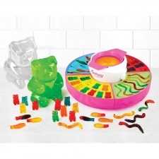 Nostalgia Electric Giant Gummy Bear, Fish and Worm Maker 자신의 CBD 오일로 시도, 핑크: 캔디 만들기 금형: 가정 및 주방