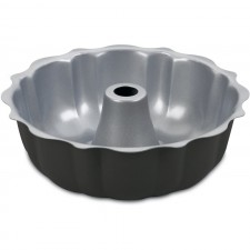 Cuisinart Chef's Classic Nonstick Bakeware 9-1/2-Inch Fluted Cake Pan,Silver: Bundt Pans: Home & Kitchen