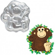 3D 알루미늄 원숭이 모양의 베이킹 팬 주석 케이크 장식 금형 생일 Bakeware 도구: 홈 및 주방