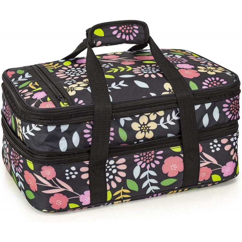 VP Home Double Casserole Insulated Travel Carry Bag (Garden Party): Home & Kitchen