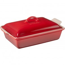 Le Creuset Stoneware Heritage Covered 직사각형 캐서롤, 4 qt. (12