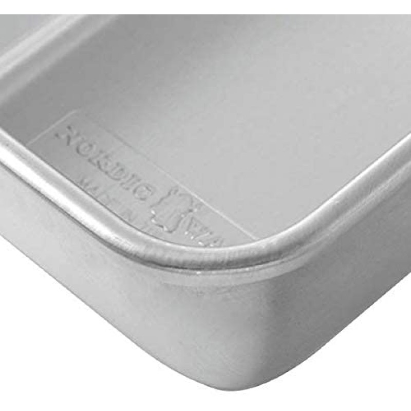 Nordic Ware Natural 알루미늄 상업용 로프 팬, L: 9.00인치 W: 5.30인치 H: 2.75인치, 실버: 기타 모든 것