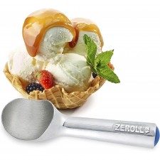 Zeroll 1012 오리지널 아이스크림 독특한 액체 충전 열 전도성 핸들 단순한 원피스 알루미늄 디자인 이지 릴리스 갤런당 24스쿱 미국산, 3온스, 은: 아이스크림 스쿠퍼 Zeroll: 가정 및 주방