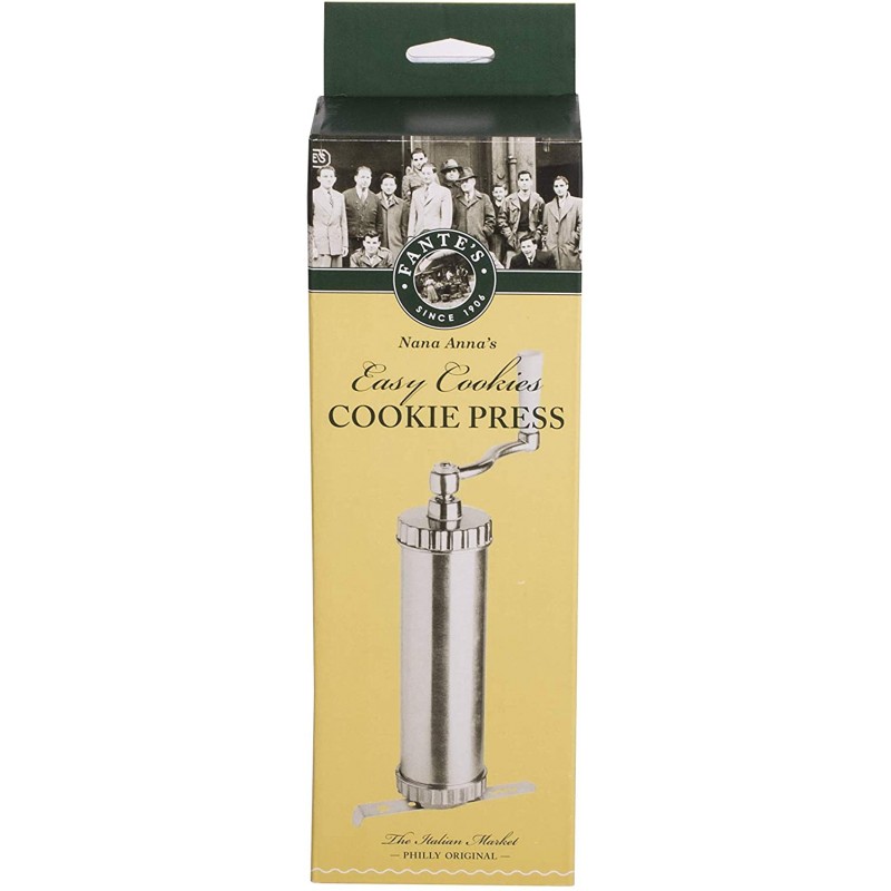 Fante's Easy Cookie Press, 1906년부터 시작된 이탈리아 시장 오리지널, Silver: Home & Kitchen