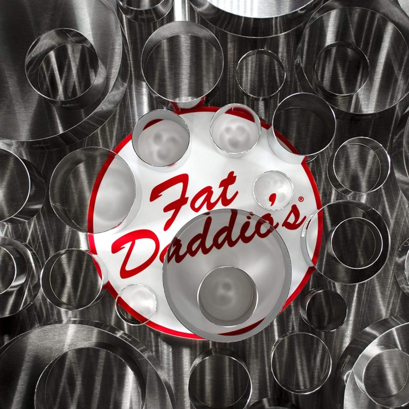 Fat Daddio의 스테인레스 스틸 라운드 케이크 및 패스트리 링, 6 x 3 인치 : 가정 및 주방