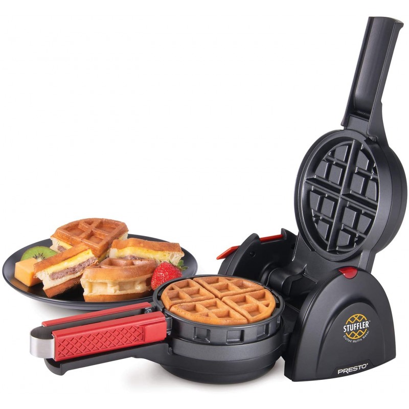 [110볼트] Presto 03512 Stuffler Stuffed Waffle Maker, 벨기에: 가정 및 주방