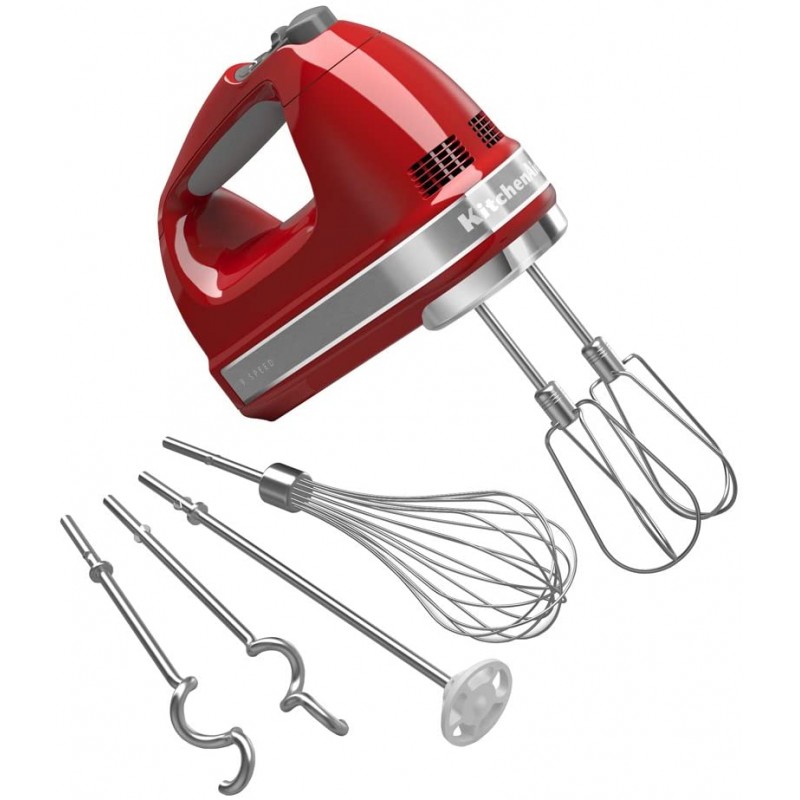 [110볼트] KitchenAid KHM926ER Empire Red 9단 핸드 믹서: 가정 및 주방