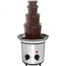 [110볼트] PiscatorZone 초콜릿 분수 기계 Electirc 초콜릿 퐁듀 세트 스테인레스 스틸 퐁듀 열 모터 제어: 가정 및 주방