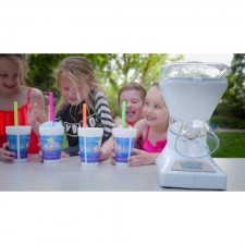 [110볼트] Little Snowie Max Snow Cone Machine - 프리미엄 빙수기, 스틱 시럽 믹스 포함, 6스틱 키트: 가정 및 주방