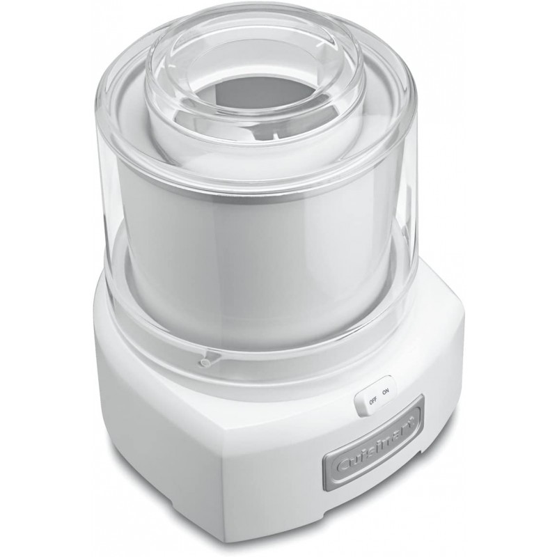 [110볼트] Cuisinart 1.5 Quart Frozen Yogurt ICE-21P1 Ice Cream Maker, Qt, White: Home & Kitchen