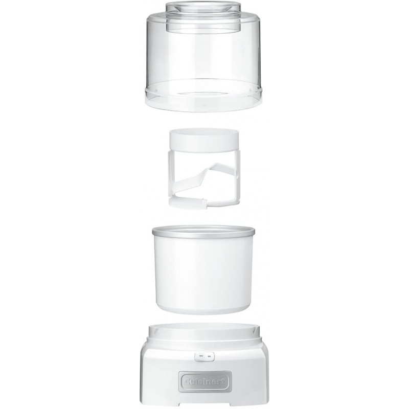 [110볼트] Cuisinart 1.5 Quart Frozen Yogurt ICE-21P1 Ice Cream Maker, Qt, White: Home & Kitchen