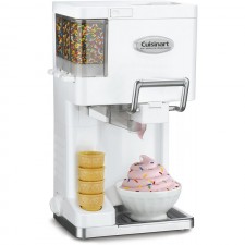 [110볼트] Cuisinart ICE-45P1 믹스 서브 1.5쿼트 소프트 서비스 아이스크림 메이커, 흰색: 가정 및 주방