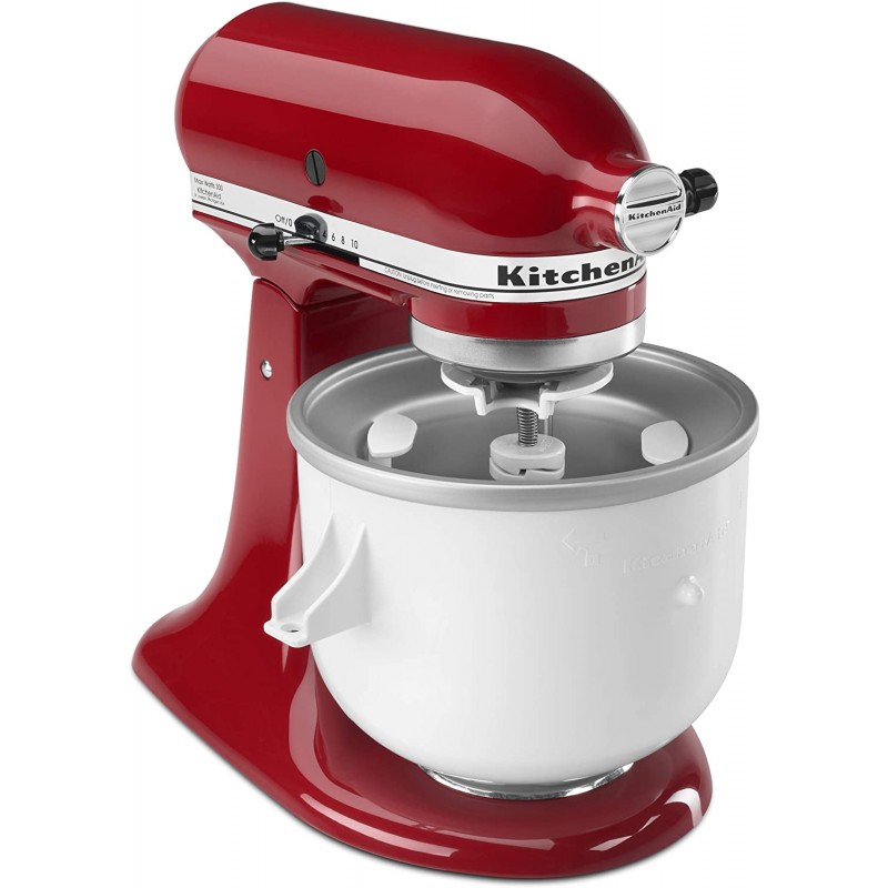 [110볼트] KitchenAid 아이스크림 메이커 부착물 - 7, 8 및 대부분의 6쿼트 모델 제외: Kitchenaid 믹서 부착물: 가정 및 주방