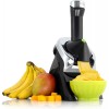 [110볼트] Yonanas 988 Deluxe Vegan Non-Dairy Frozen Fruit Soft Serve Dessert Maker BPA Free, 75가지 레시피 포함, 200와트, 블랙: 기타 모든 것