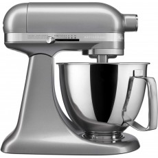 [110볼트] KitchenAid KSM3316XCU Artisan 미니 스탠드 믹서, 3.5쿼트, 컨투어 실버: 가정 및 주방