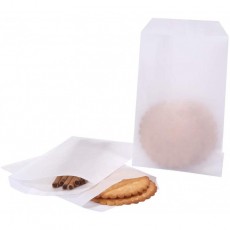 Flat Glassine Waxed Paper Treat Bags 4x6 반투명 베이커리 쿠키 캔디 디저트 초콜릿 파티 호의, Quotidian의 100개 팩(4'' x 6'') : 건강 및 가정