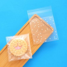 쿠키 가방(3.9″x3.9″), 쿠키를 위한 정교한 소형 가방, 비스킷, 케이크 및 사탕 포장을 위한 감사 라벨이 있는 쿠키 포장 가방: 가정 및 주방