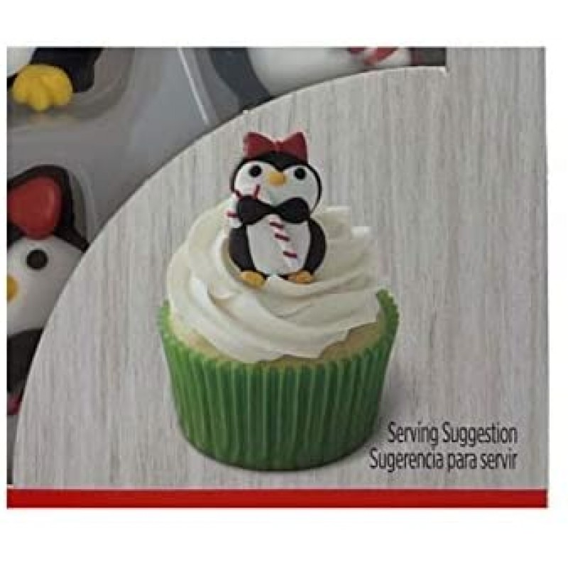 Wilton Christmas Penguin Royal Icing Decorations, 12 Count : Home & Kitchen