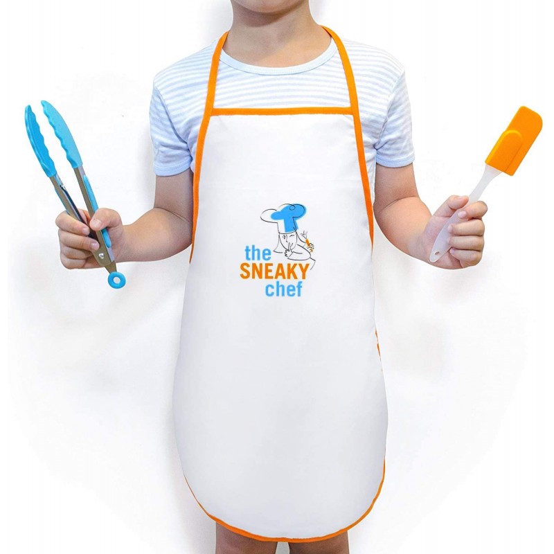 Sneaky Chef Kids 베이킹 및 요리 세트 37개 BPA 무함유, 어린이용 필수 주니어 식기, 요리 보호, 보관 케이스, 쿠키 커터 및 7개의 건강한 레시피 카드 - 6세 이상 : 가정 및 주방