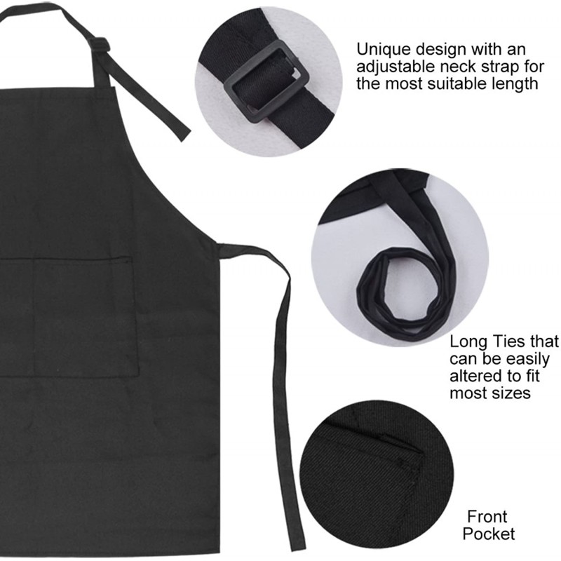SINLAND Kids Apron with Pocket 2 팩 어린이 Chef Apron for Cooking Baking Painting (M: 6-12 Years) : Home & Kitchen
