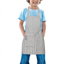 TeddSnow Daily Kids 앞치마, 유아용 면 조절식 턱받이 요리사 앞치마, 포켓 포함, 2~6세 어린이용, 남아 여아: 가정 및 주방