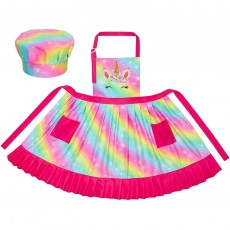 MHJY Kids Apron Hat Set