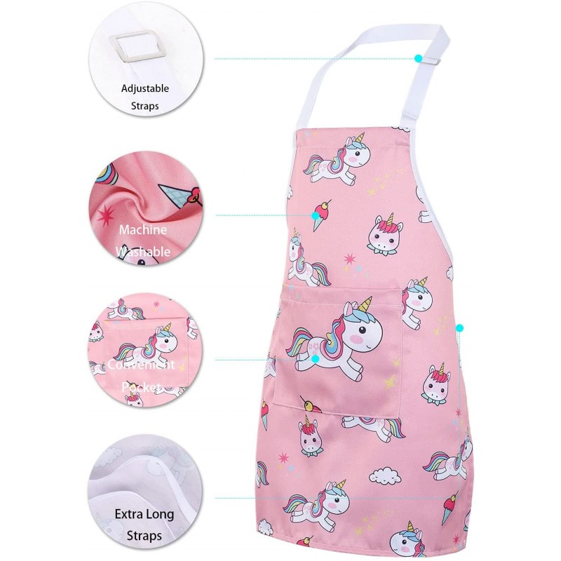 RosieLily Kids Apron for Girls 유니콘 앞치마