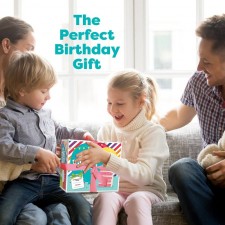 소녀와 소년을 위한 Baketivity DIY 생일 케이크 장식 세트. 상자에는 모든 사전 측정 재료, 생일 양초, 요리사 모자 및 앞치마가 포함되어 있습니다. 어린이, 청소년 및 성인을 위한 생일 선물로 적합합니다.: 가정 및 주방
