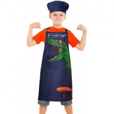 MHJY Kids Apron Chef Hat Set