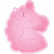 MoldFun 유니콘 케이크 팬, BPA 무료 및 붙지 않는 조랑말 말 머리 실리콘 베이킹 트레이 금형 소녀 유니콘 생일 파티 Bakeware 용품기구 도구 : 가정 및 주방