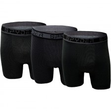 SPYDER 남성용 퍼포먼스 메쉬 복서 브리프 스포츠 속옷 3팩 (블랙, 라지) : 의류, 신발, 보석