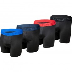 Spyder Mens 4 Pack Lightweight Boxer Briefs Black M : 의류, 신발 및 보석