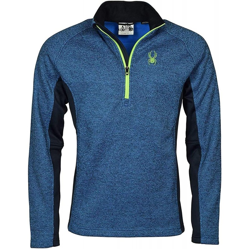 Spyder Men's Half-Zip Outbound Stryke Sweater Jacket - XXL - Blue , Shoes & Jewelry