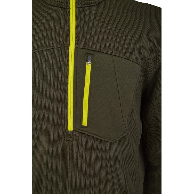 Spyder Active Sports Mens Bandit Half Zip, Osetra, Medium : Sports & Outdoors