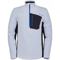 Spyder Active Sports Mens Bandit Half Zip, White, Large : 스포츠 & 아웃도어