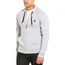 Spyder Mens Fleece Hoodie, S, Gray : 의류, 신발 및 보석