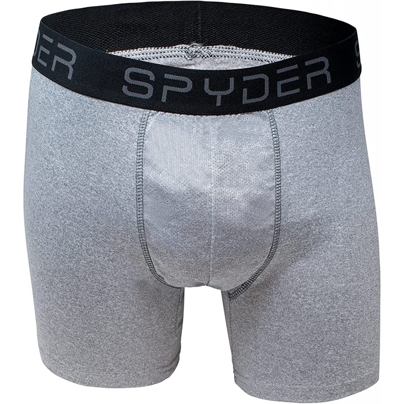 Spyder Mens Boxer Briefs 4 Pack Poly Spandex Performance Underwear