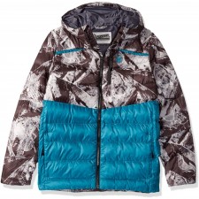 Spyder Active Sports Boys Timeless Hoodie Synthetic Down Jacket, Frozen in Time Print, Small : 의류, 신발 및 보석