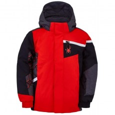 Spyder Active Sports Boys Mini Challenger Ski Jacket, Volcano, 4 : 의류, 신발 및 보석