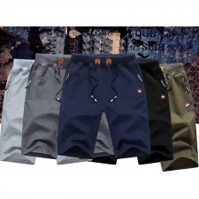 JustSun Mens Shorts 캐주얼 스포츠 Classic Fit Joggers Shorts with Elastic 허리 Zipper Pockets Army Green X-Large at Amazon Men's Clothing store