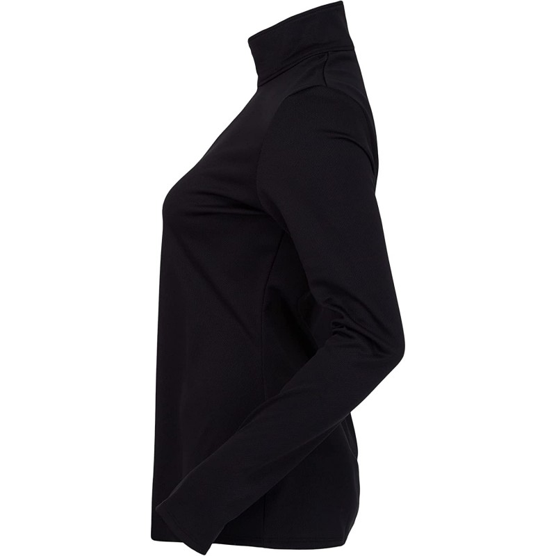 Spyder Women's Tempting Zip T-Neck – Ladies Pullover Long Sleeve Active Shirt, Small, Black : 의류, 신발 및 보석