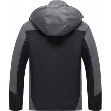 FoxQ Men's Lightweight Softshell Windbreaker 방수 Rain Tactical Jacket Big Outdoor 하이킹 코트 (Medium, A Black) : 스포츠 & 아웃도어