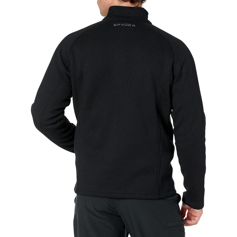 Spyder Men's Constant Full Zip Mid Wt Stryke Jacket, Black/Black, X-Large : 스포츠 & 아웃도어