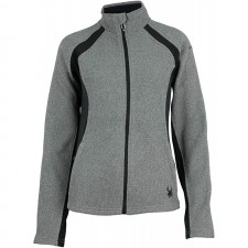 아마존 여성 코트 숍에서 스파이더 여성용 Cora 풀 지퍼 플리스 컬러 블록 재킷, 헤더 그레이 F20 X-Large