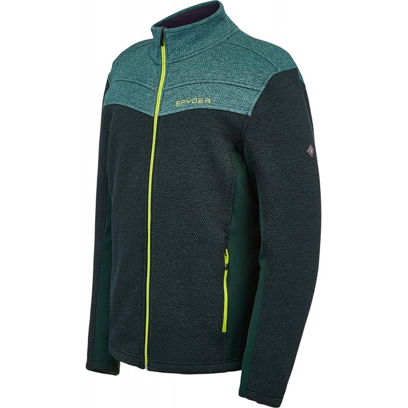 Spyder Men's Encore Fleece, Forest, M : 스포츠 & 아웃도어