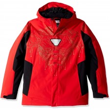 Spyder Boy's Marvel Ski Jacket, Red/Ironman, Medium : 의류, 신발 및 보석