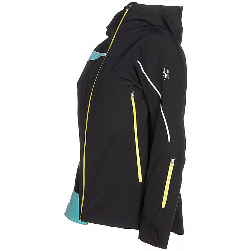 Spyder 여성용 신서 재킷, 사이즈 8, 블랙/프리즈/애시드 : 스포츠 & 아웃도어